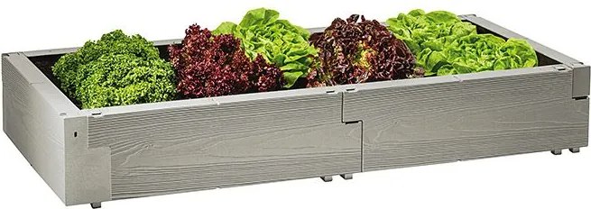 Juwel Vysoký záhon Timber, plast, 130 × 60 × 20 cm