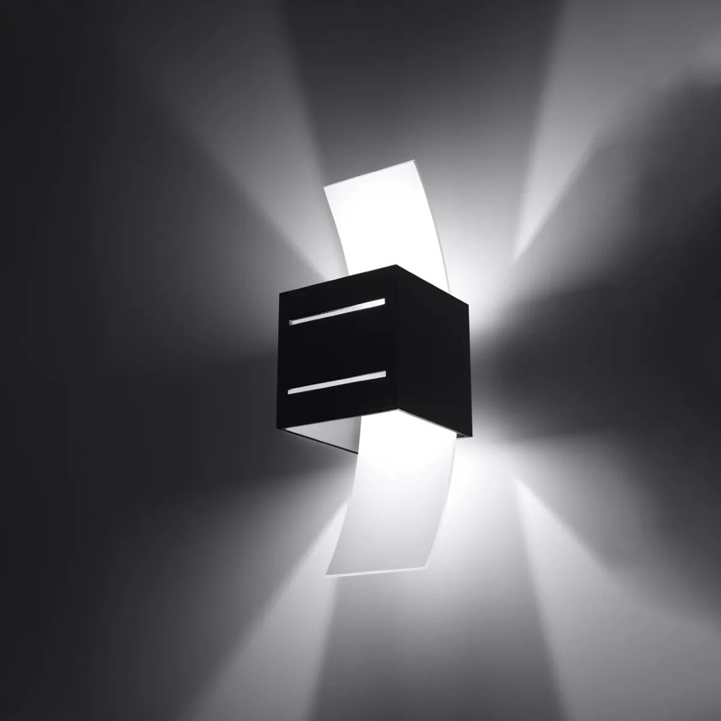 Sollux Lighting Nástenné svietidlo LORETO čierne