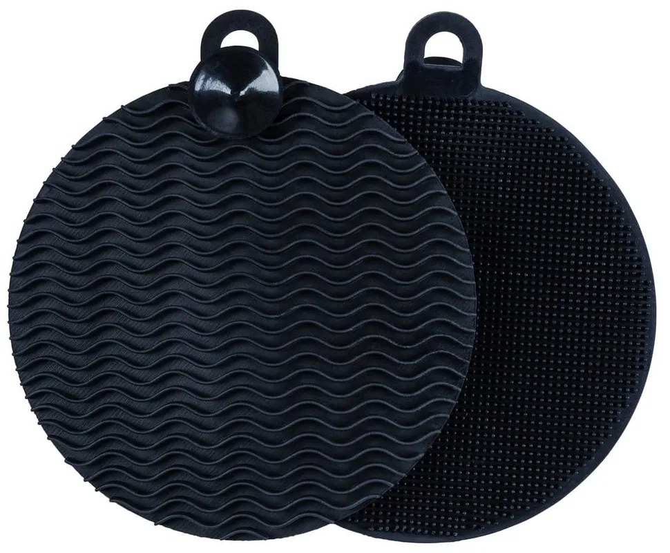 Súprava 2 silikonových špongií na umývanie riadu Wenko Black Outdoor Kitchen