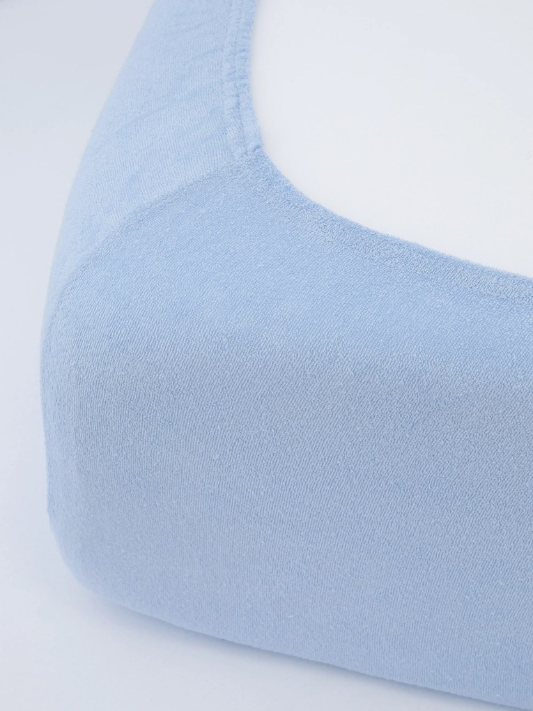 Froté plachta 200 × 200 cm - svetlo modrá