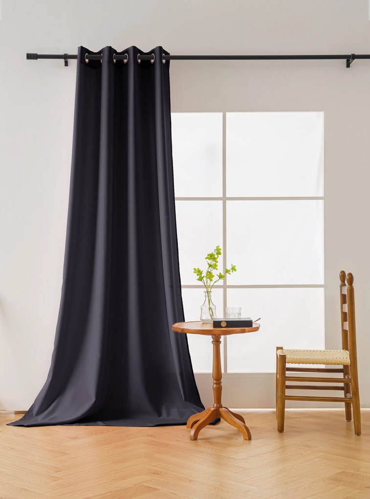 Záves OXFORD LIGHT 140x250 cm, tmavosivý Zavesenie: Riasiaca páska