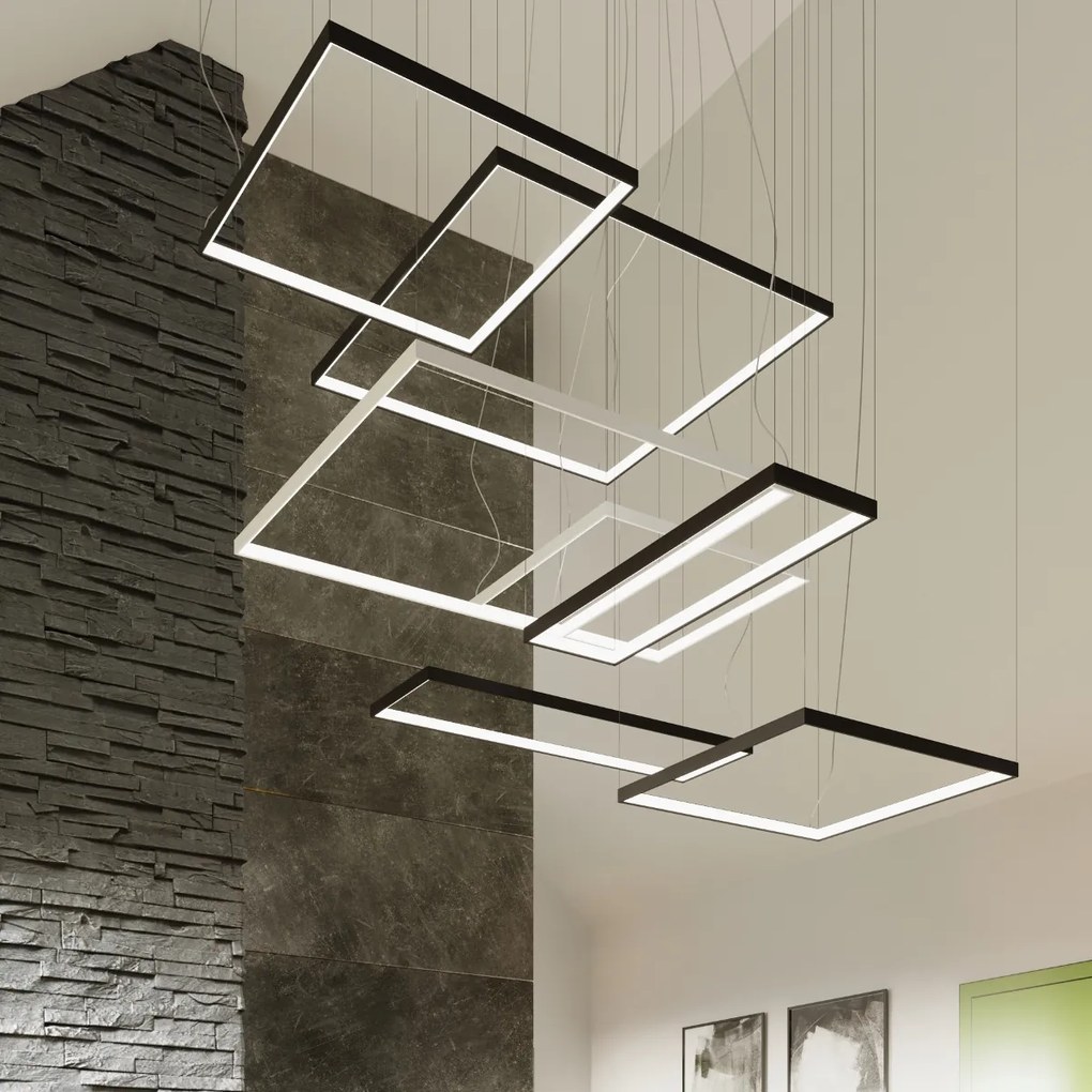 Závesné LED svietidlo Nelya m, 1x LED 50w, 3000k, w
