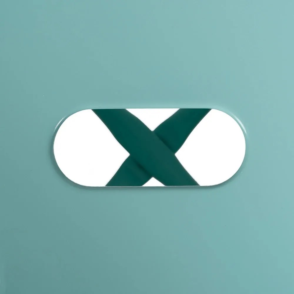 Tyrkysovomodré kovové barové stoličky v súprave 2 ks (výška sedadla 76,5 cm) – Ixia