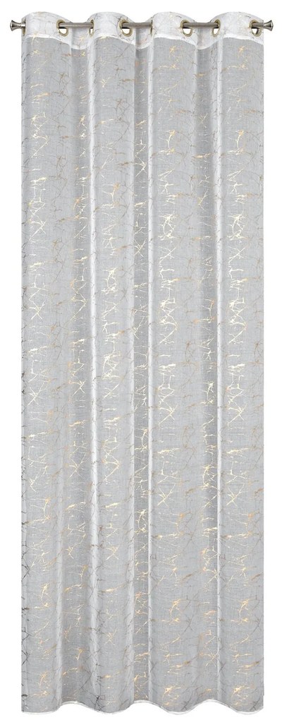 ZÁCLONA NA KRÚŽKOCH REVA1 140X250 CM VZOROVANÁ