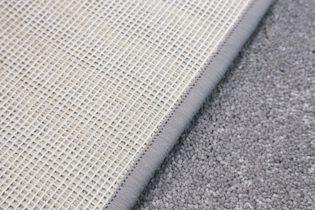 Vopi, Kusový koberec Laguna šedá štvorec, 180x180, šedá, obývacia izba