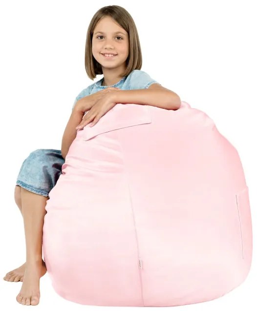 Kreslo Porto ekokoža metalic ružové