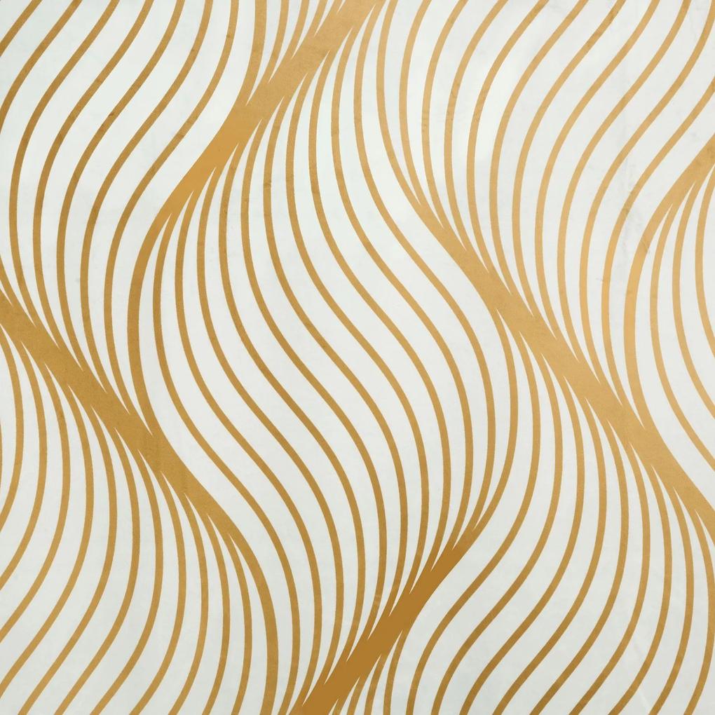 Hotový záves BLANCA 140 x 250 cm biela so zlatou potlačou