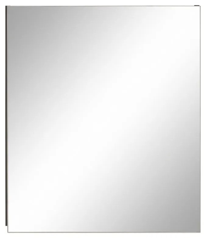 Sivá nástenná kúpeľňová skrinka so zrkadlom Støraa Wisla, 60 x 70 cm