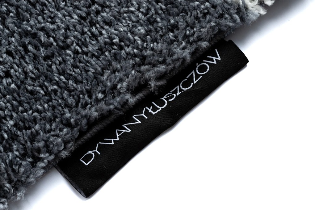 Koberec BERBER ASILA B5970, sivo - biely, strapce, Maroko Shaggy