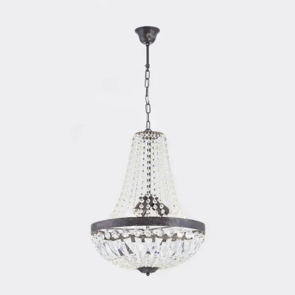 Orion HL 6-1497/3 - Krištáľový luster na reťazi ARILA 3xE27/60W/230V hnedá/patina