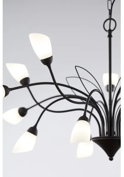 Jupiter 2057 - Luster na reťazi GLORIOSA 15xG9/14W/230V čierny