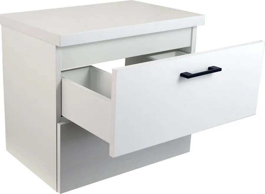 Comodo Kúpeľňová skrinka pod doskové umývadlo Agria W 60-HD - biela/biela