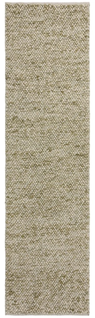 Flair Rugs, Ručne tkaný behúň Minerals Green, 60x230, zelená, chodba / predsieň