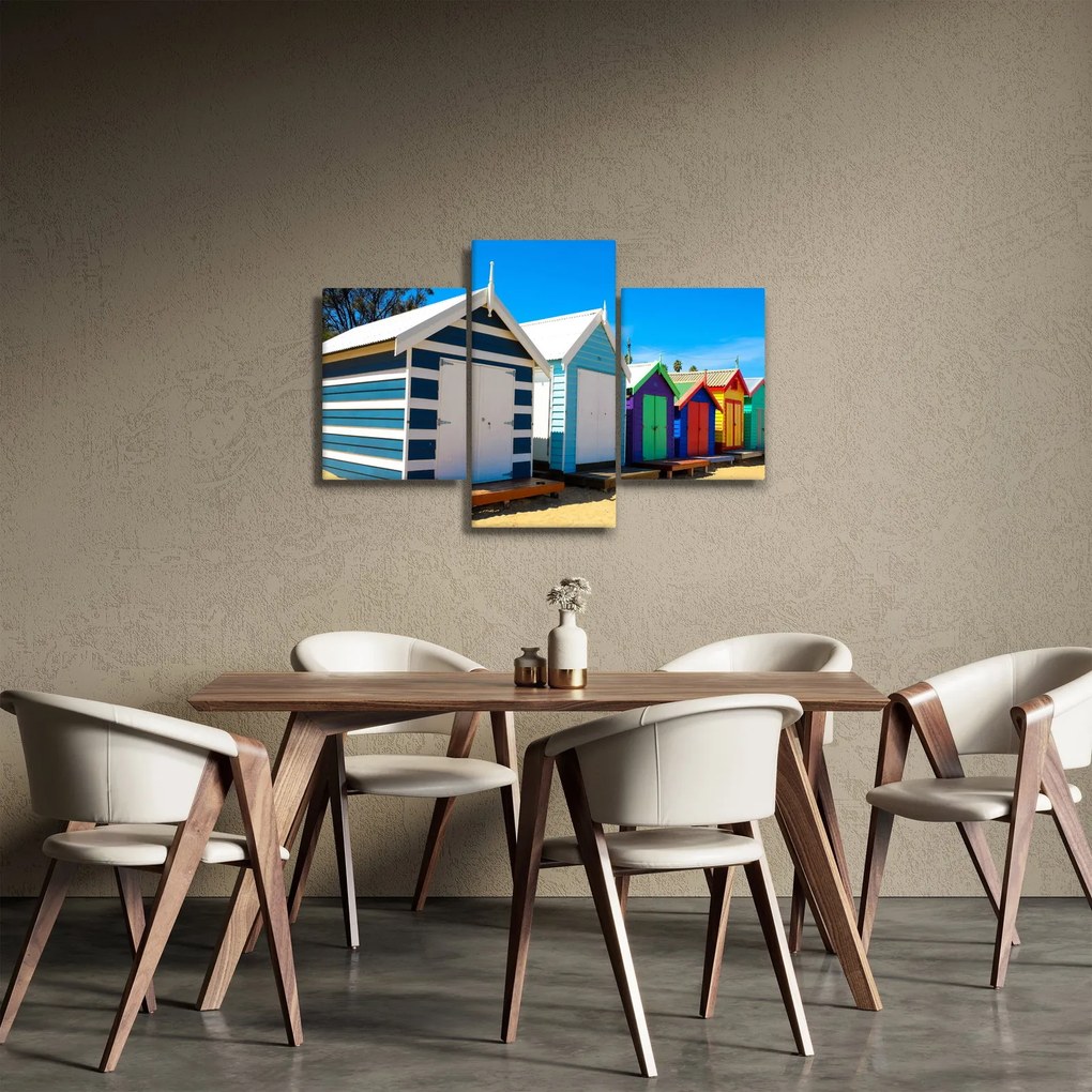 Obraz - Pláž Brighton, Melbourne, Austrália (90x60 cm)