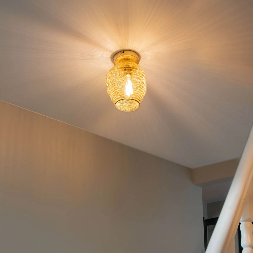 Orientálne stropné svietidlo zlaté - Nidum Bene