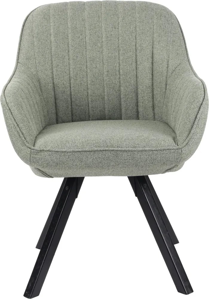 Jedálenská stolička Chrissy, svetlo zelená tkanina