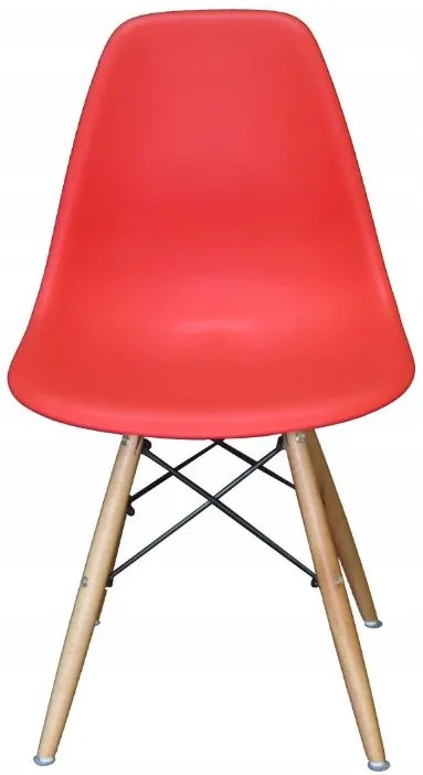 Bestent Jedálenská stolička červená škandinávsky štýl Classic DC409