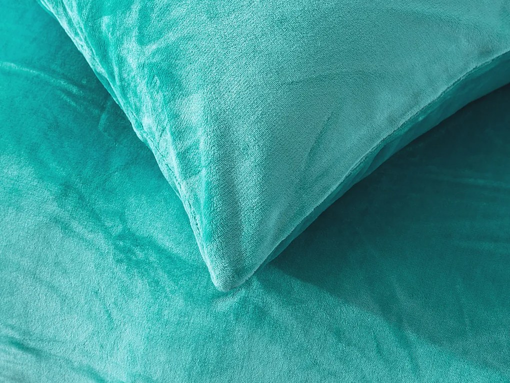 XPOSE® Francúzske mikroplyšové obliečky JORGA Exclusive - svetlo tyrkysové