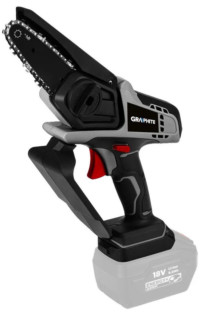 Graphite Akumulátorová ruční mini pilka GRAPHITE 58GE116 Energy+ kompletná sada vrátane batérie a adaptéra