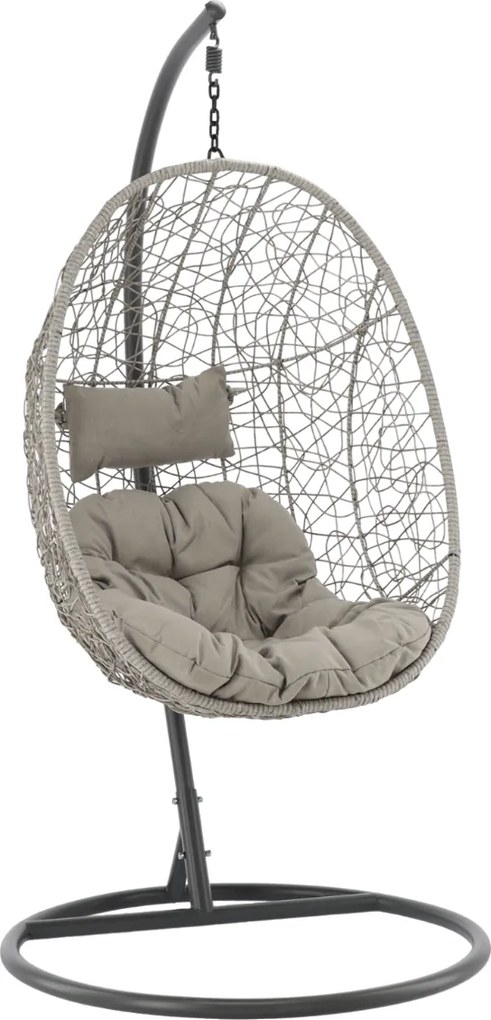 Závesné hojdacie kreslo Token tmavošedé