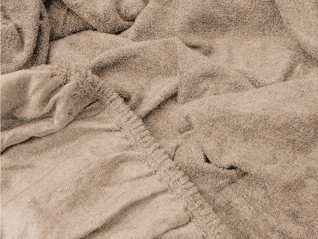 Froté plachta EXCLUSIVE svetlohnedá 180x200 cm