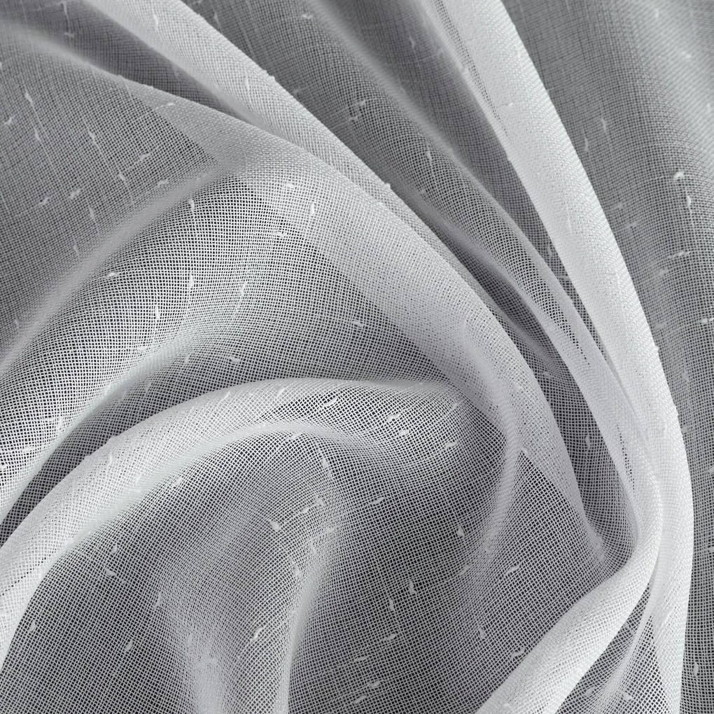 ZÁCLONA NA PÁSKE ANGELA 140X300 CM BIELA