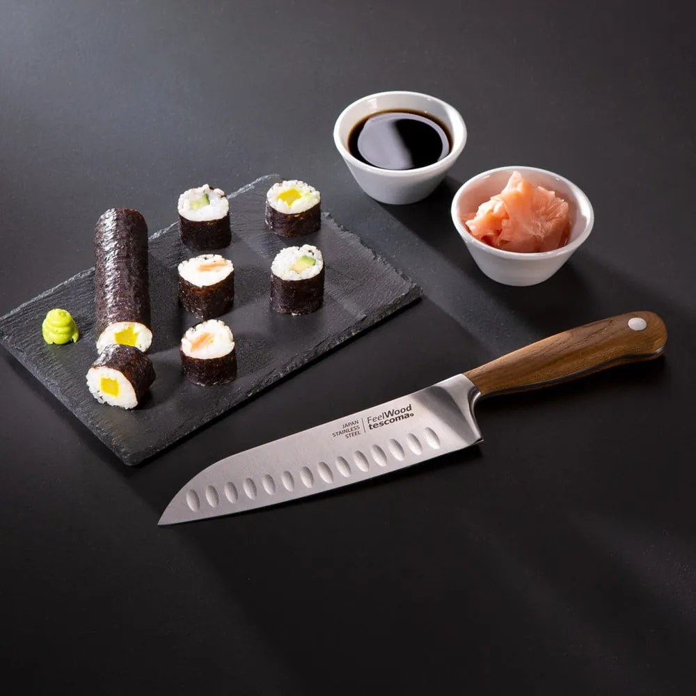 Santoku nôž z nehrdzavejúcej ocele Feelwood – Tescoma
