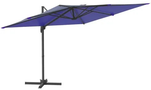 vidaXL LED konzolový slnečník azúrovomodrý 400x300 cm-