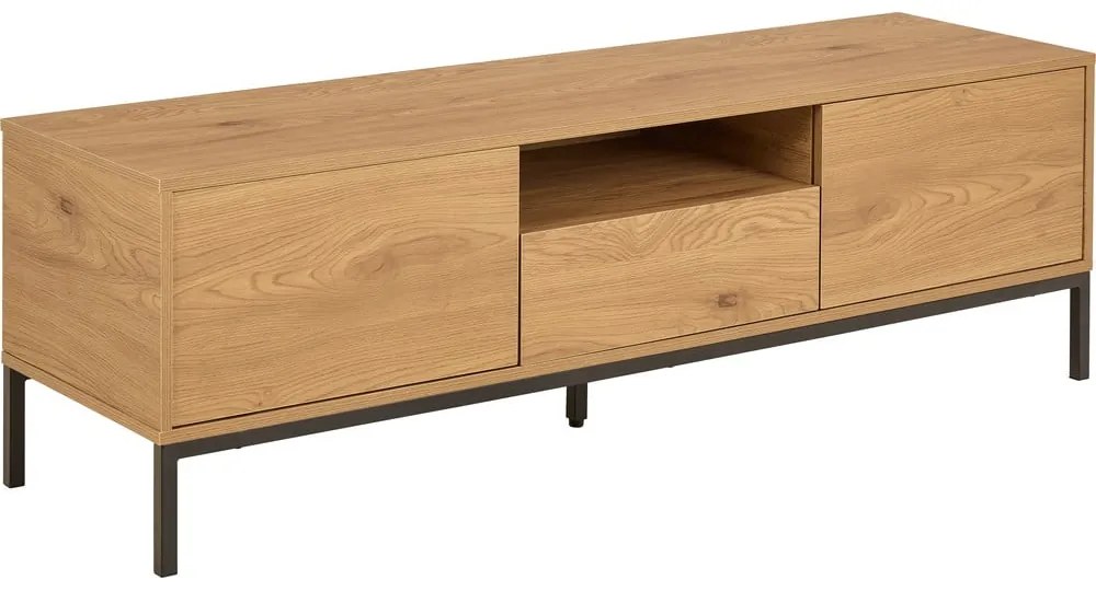 TV stolík v dekore duba v prírodnej farbe 140x45x40 cm Seaford – Actona