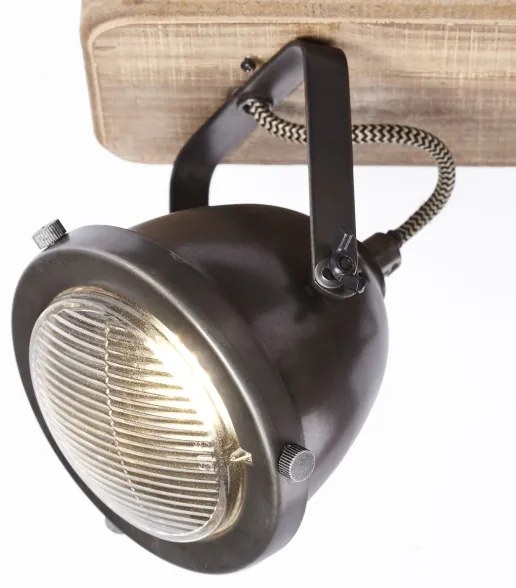 Brilliant - Bodové svietidlo CARMEN WOOD 3xGU10/5W/230V hnedá