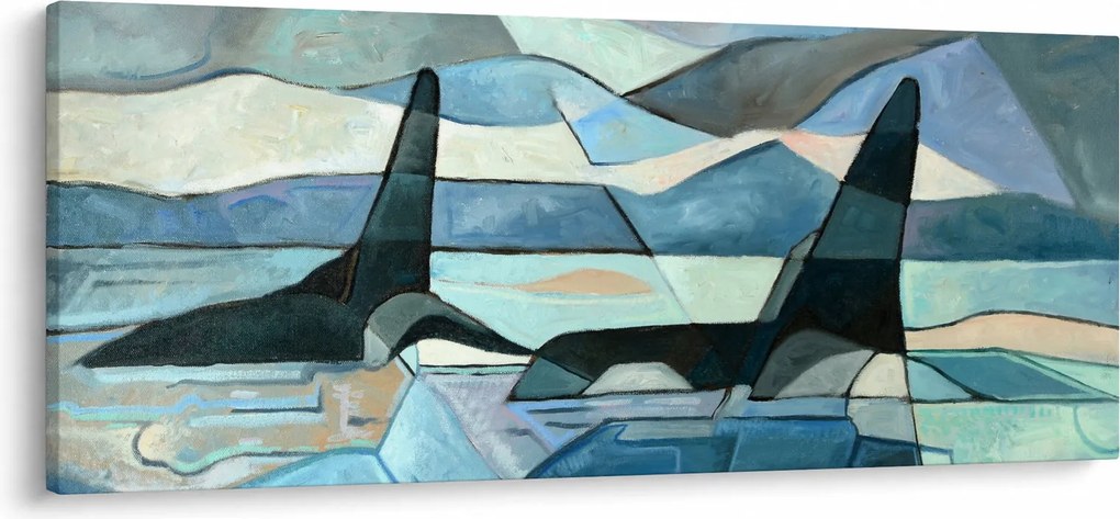 Obraz - Kosatky (120x50 cm)