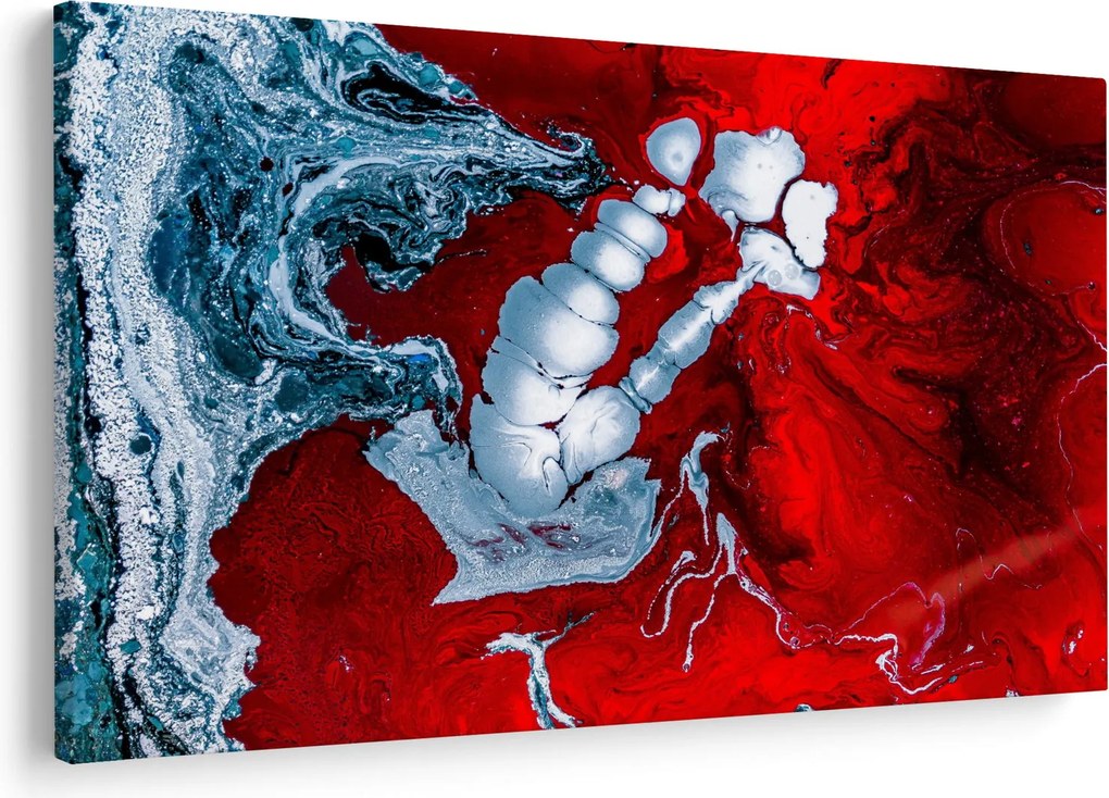 Obraz abstraktných škvŕn (90x60 cm)