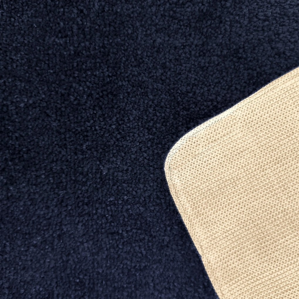 DY Obdĺžnikový tmavomodrý shaggy koberec Kamel Rozmer: 200x290 cm