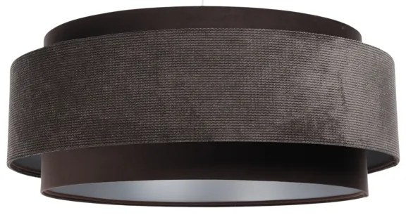 Luster na lanku DOBLO 1xE27/60W/230V pr. 60 cm hnedá/strieborná