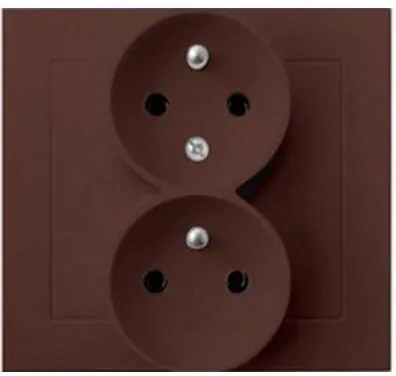 Dvojitá zásuvka GP-2WC/52