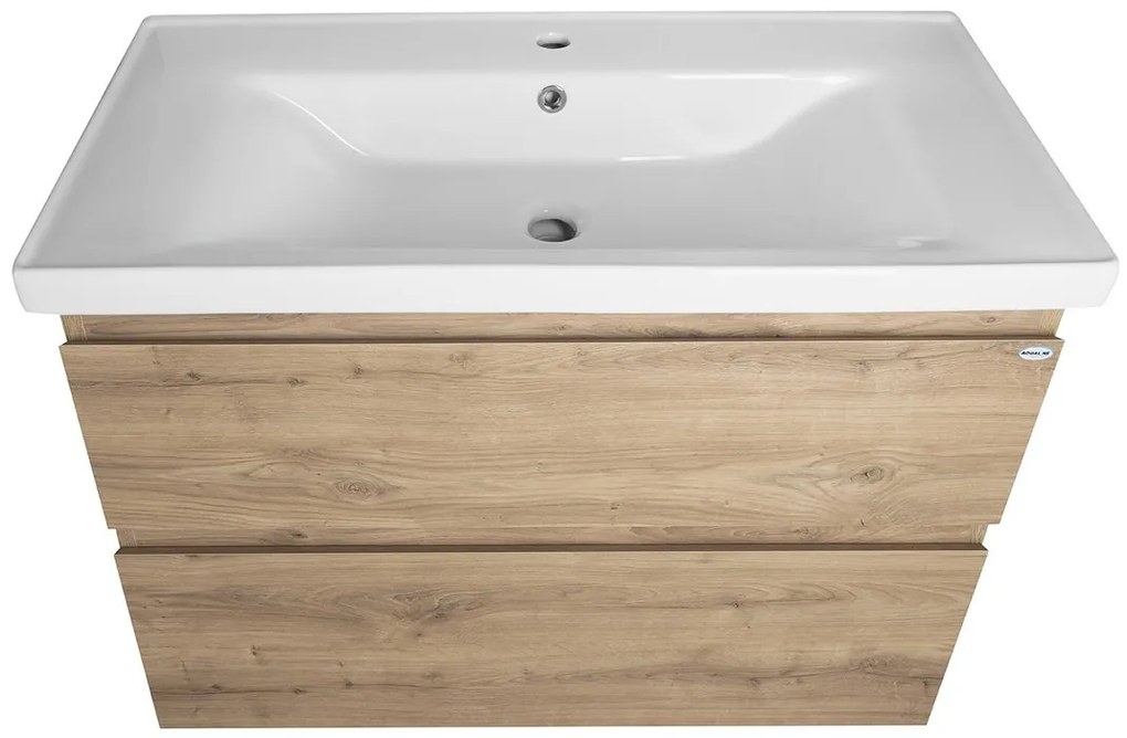 Aqualine Aqualine, ALTAIR umývadlová skrinka 86,5x60x45cm, dub emporio, AI390