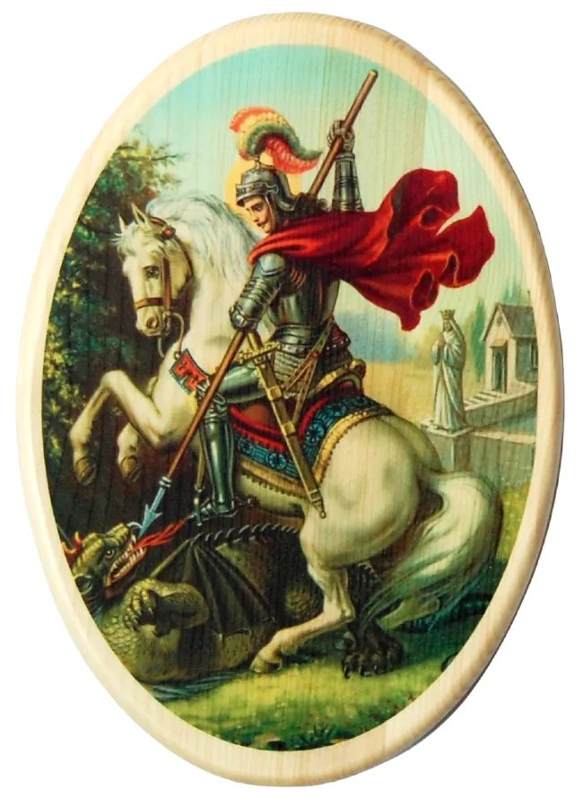 Svätý Juraj drevený obraz