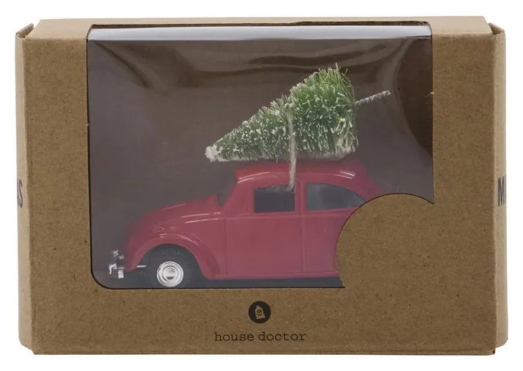 House Doctor Vianočné autíčko Mini Xmas Car Red