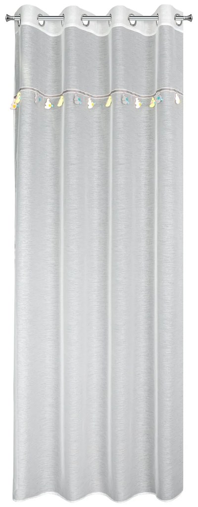 DETSKÁ ZÁCLONA NA KRÚŽKOCH KIDS 2 140X250 CM KRÉMOVÁ