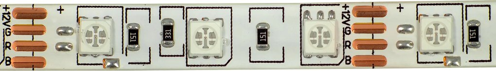 BERGE LED pásik - SMD 5050 - RGB - 5m - 60LED/m - 14,4 W/h - IP65 - s konektorom
