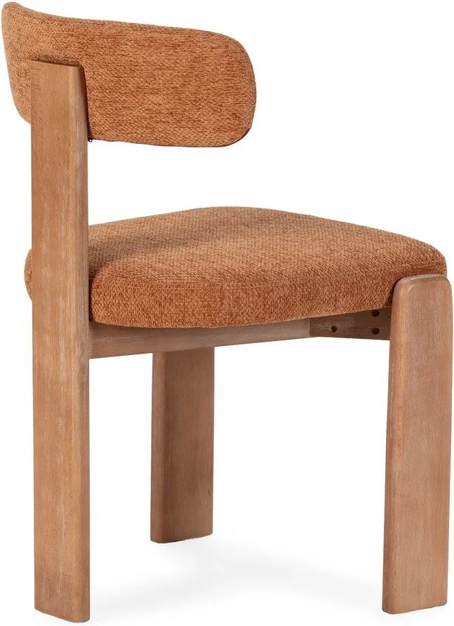 Čalúnené jedálenské stoličky v súprave 2 ks v tehlovej farbe Nadia – MOME