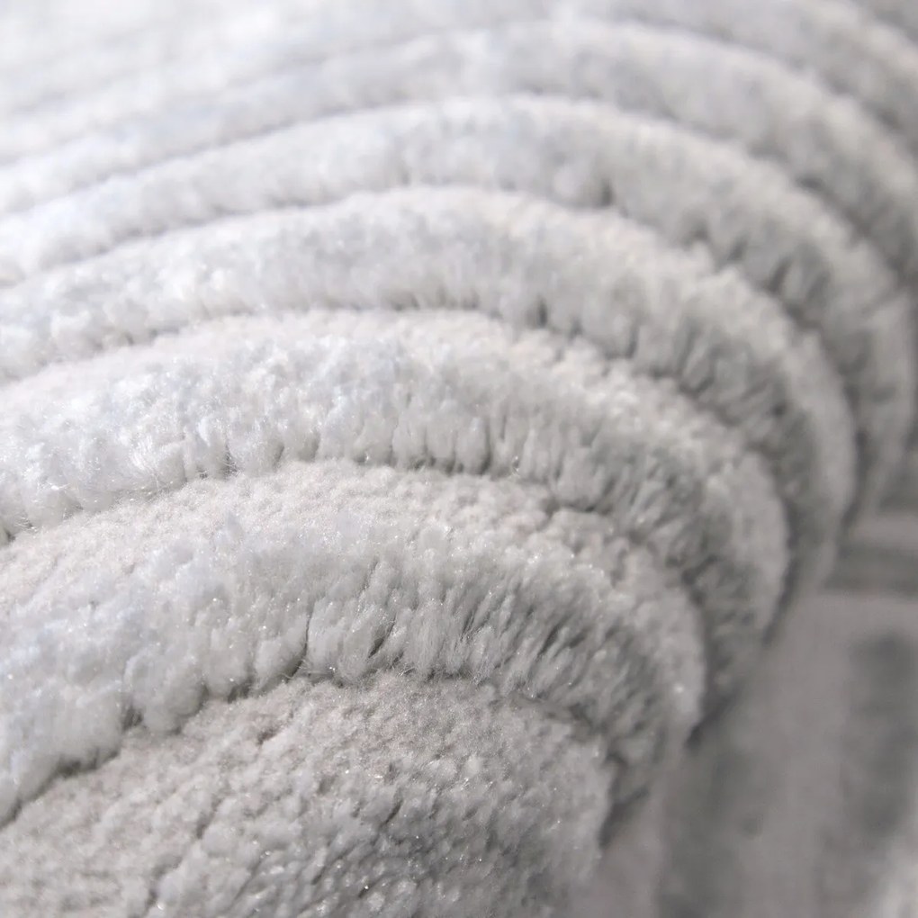 Angel Carpet, Kusový koberec Zafiro 19 Grey, 60x110, šedá, kancelária