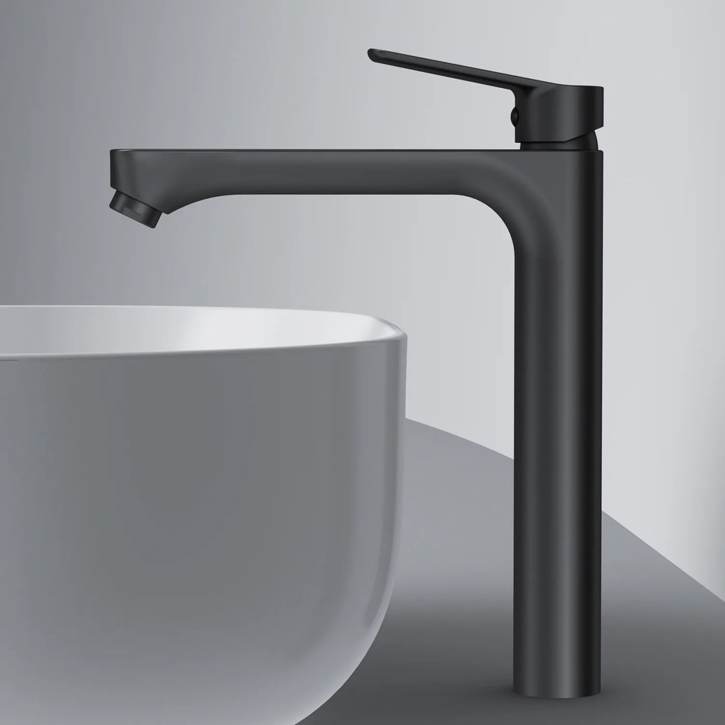 Umývadlová batéria AM.PM Hit FTA92022 vysoká, čierna