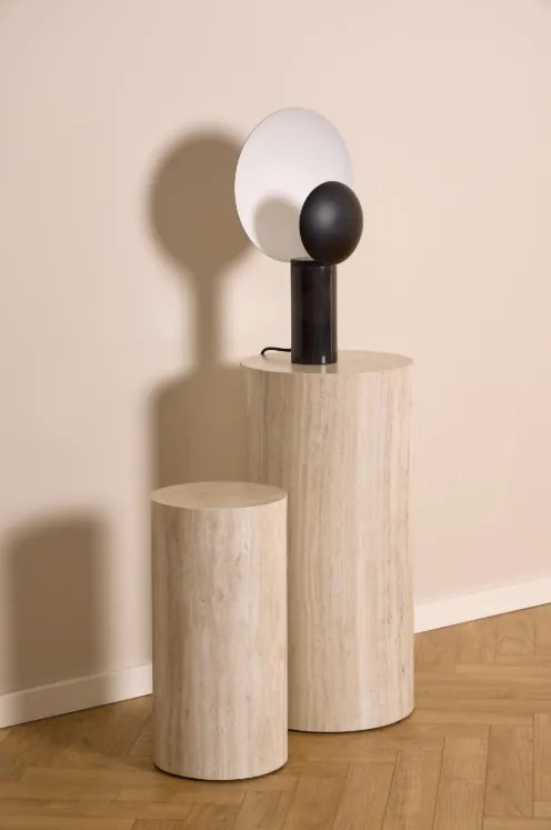 Sada 2 ks odkládacích stolků DICE béžový kámen