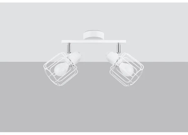 Sollux SL.1112 - Bodové svietidlo BELUCI 2xE14/40W/230V biela