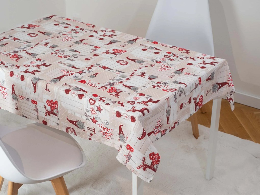 Vianočný obrus 140 × 180 cm – Škriatkovia