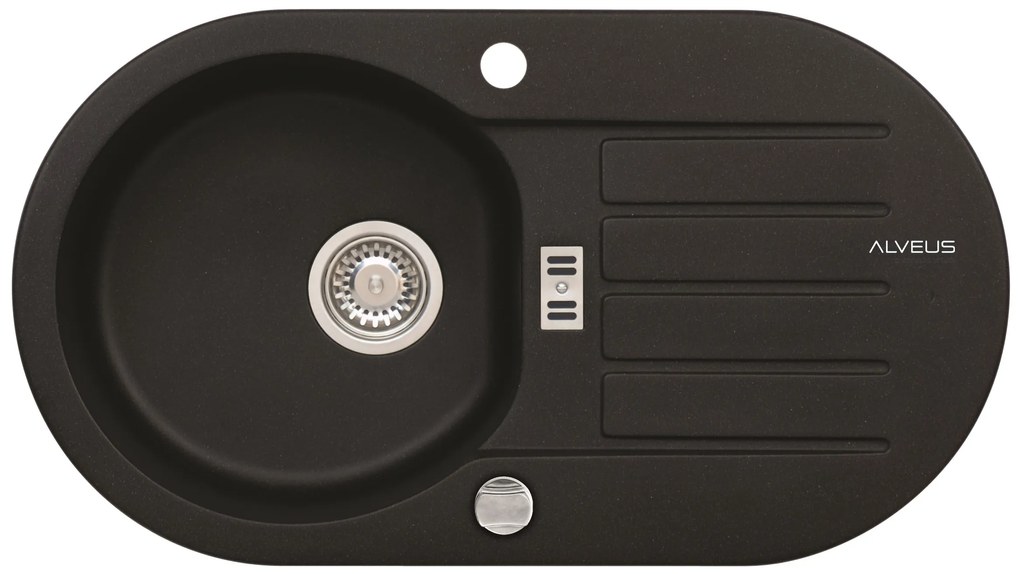 ALVEUS CZ NIAGARA 40 G-91 černá (780x435mm)+ pop- up sifon