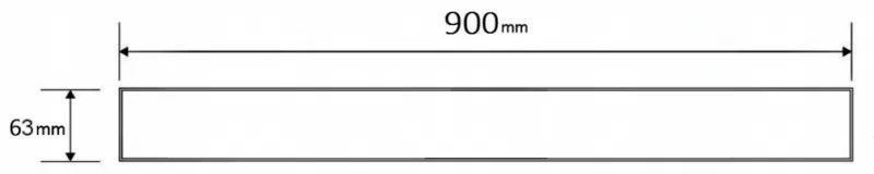 Mexen M01 vzor, mriežka na sprchový žľab 90 cm zlatá, 1520090