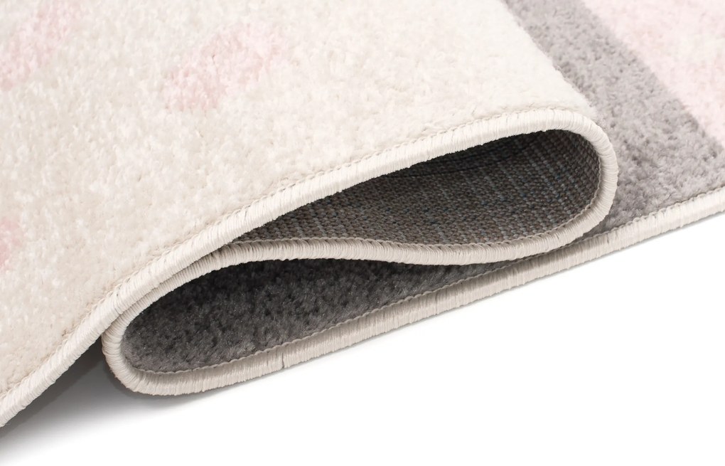 TA Koberec C573I BIELA/RUŽOVÁ AZÚROVÁ Rozmer: 300x400 cm