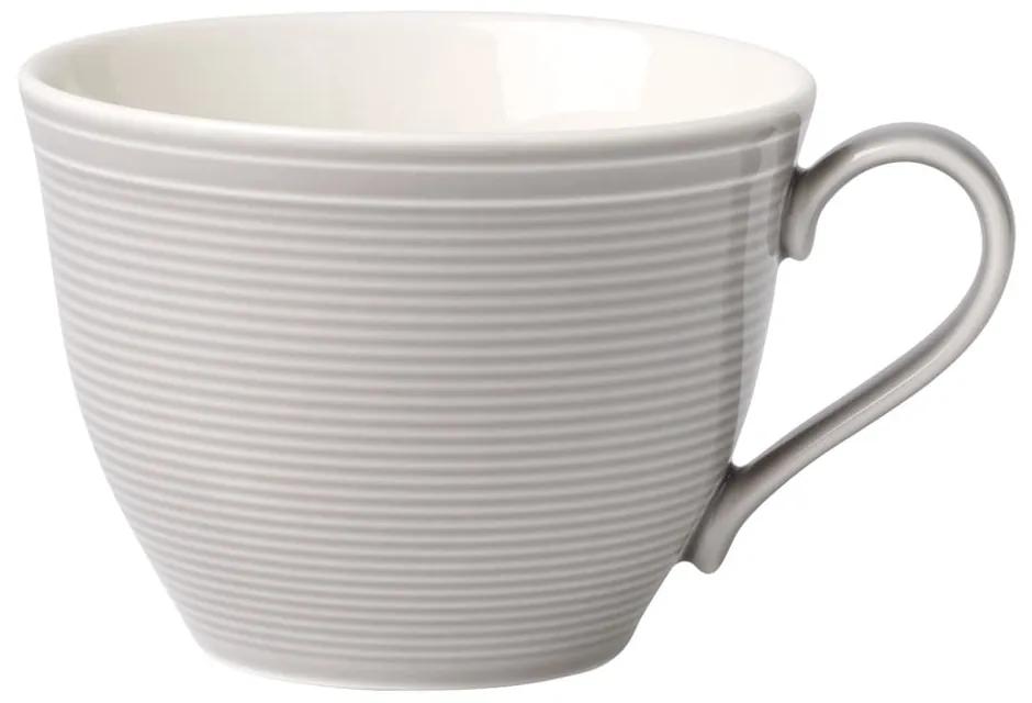 Bielo-sivá porcelánová šálka na kávu Like by Villeroy &amp; Boch, 0,25 l